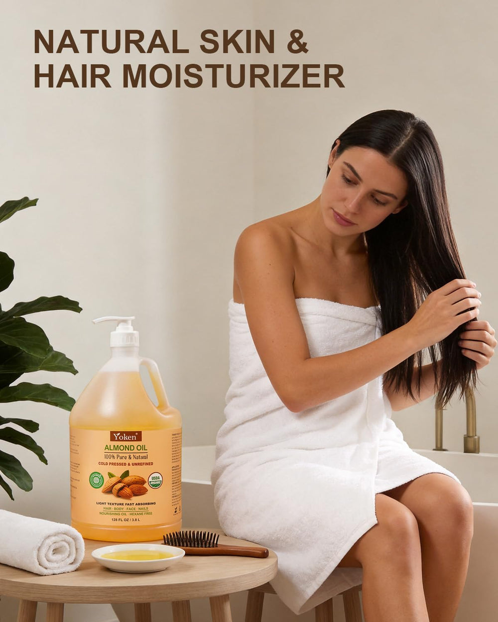 Yoken aceite usado en masaje mostrando aplicación y deslizamiento