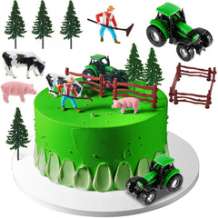 Yookeer set frontal con toppers de granja, aporta tema festivo