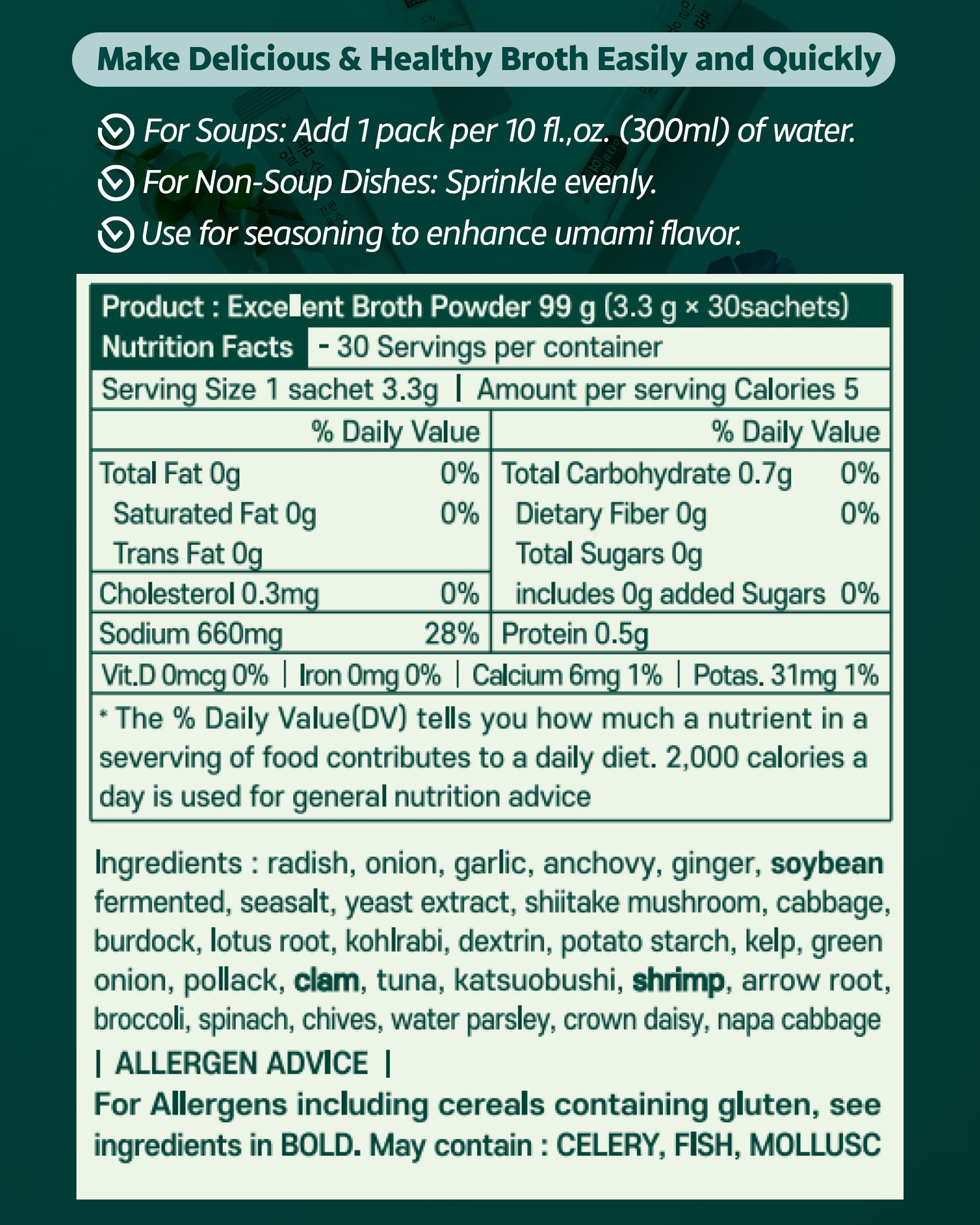 YORIT etiqueta con lista de ingredientes naturales y advertencias de alérgenos