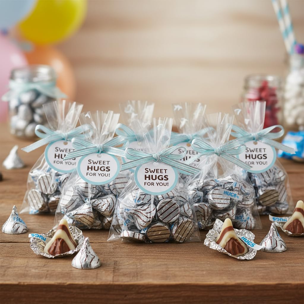 Yummy Chew Hugs sobre mesa de dulces, ideal para eventos y presentaciones