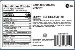 Yupik primer plano de la cobertura de chocolate con brillo apetecible