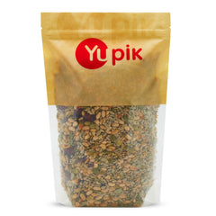 Yupik empaque frontal mostrando mezcla y peso 2.2 lb, fácil almacenamiento
