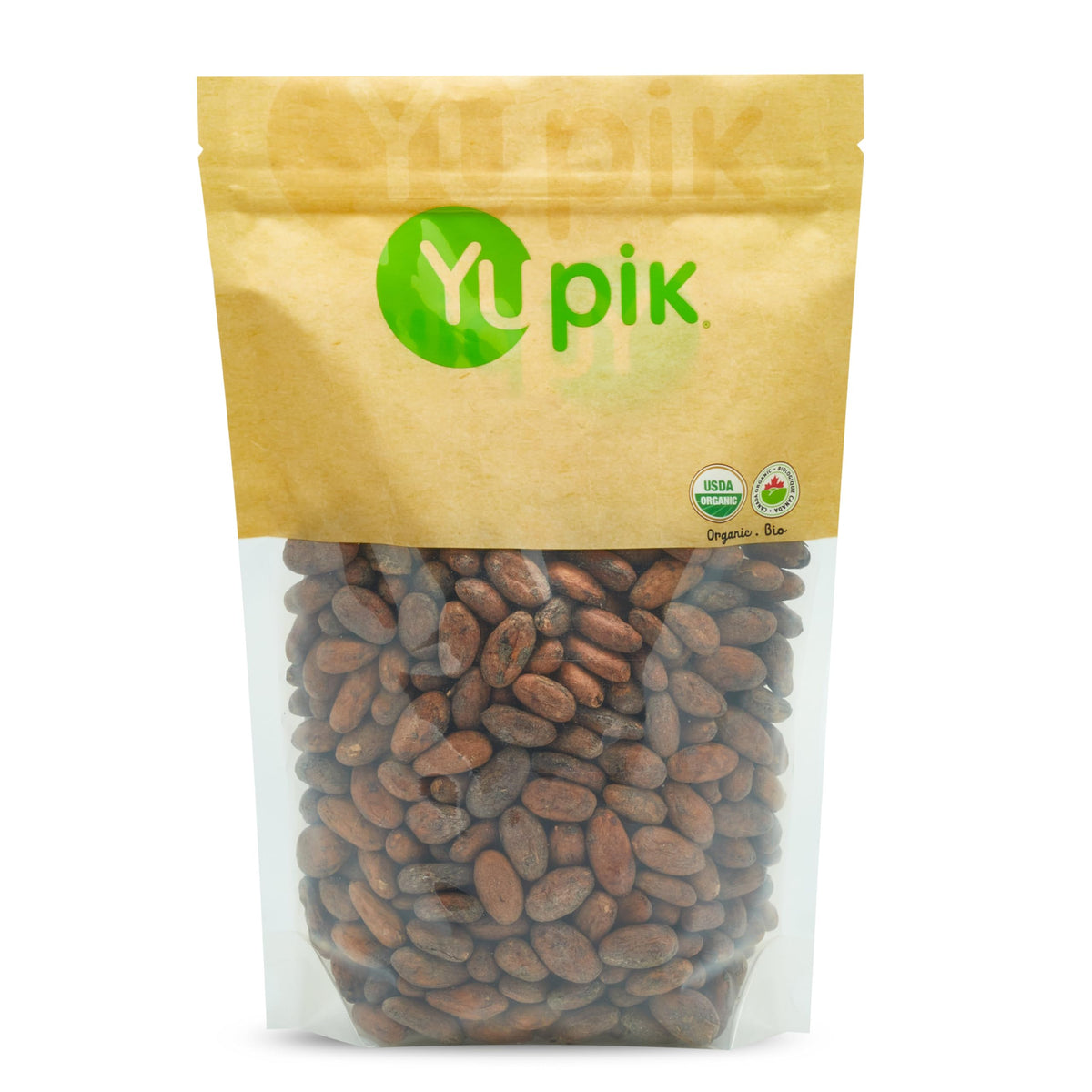 Yupik presentación frontal del empaque mostrando frijoles orgánicos y claridad del producto