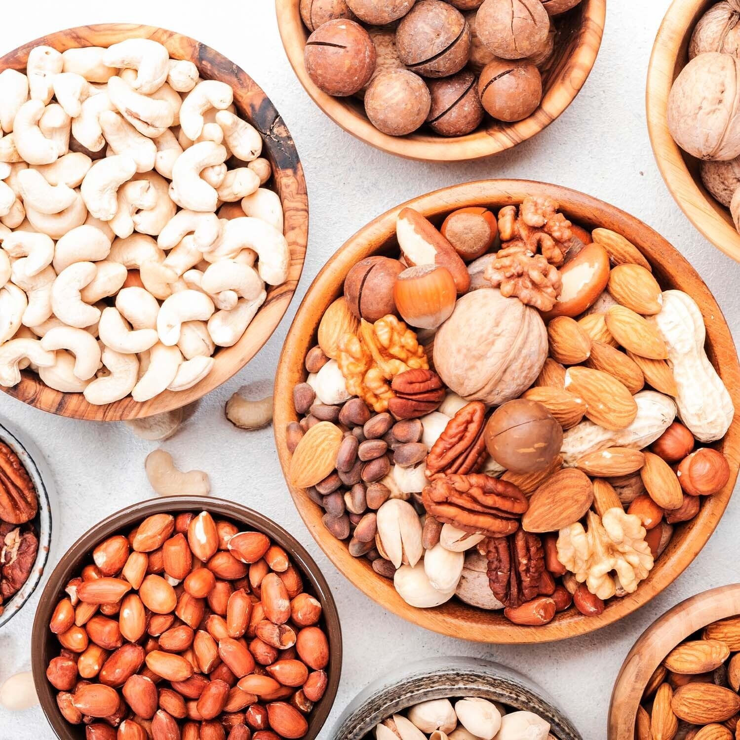Yupik etiqueta del envase mostrando la lista de nueces y datos del producto