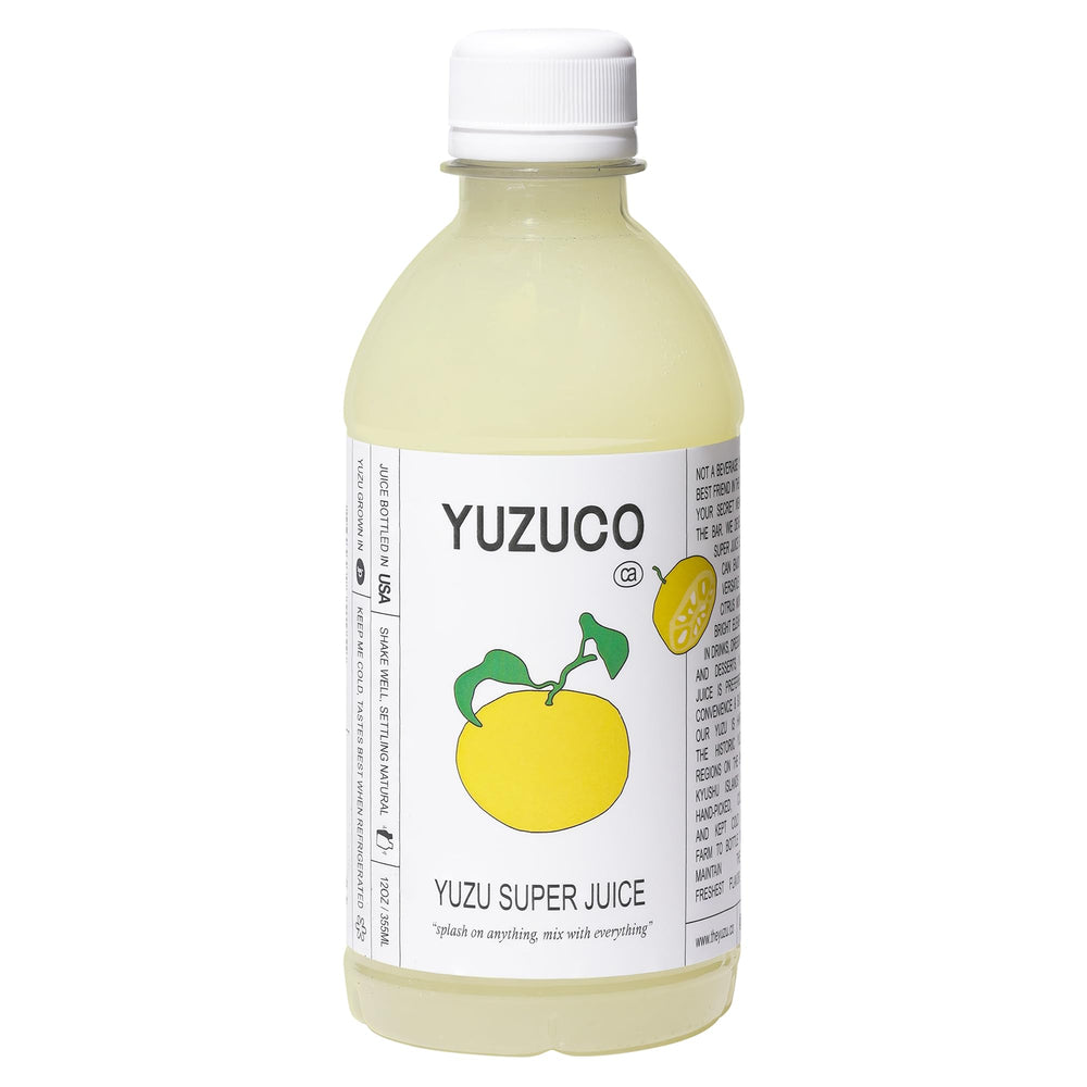 YUZUCO botella frontal mostrando etiqueta y volumen, aporta confianza y sabor