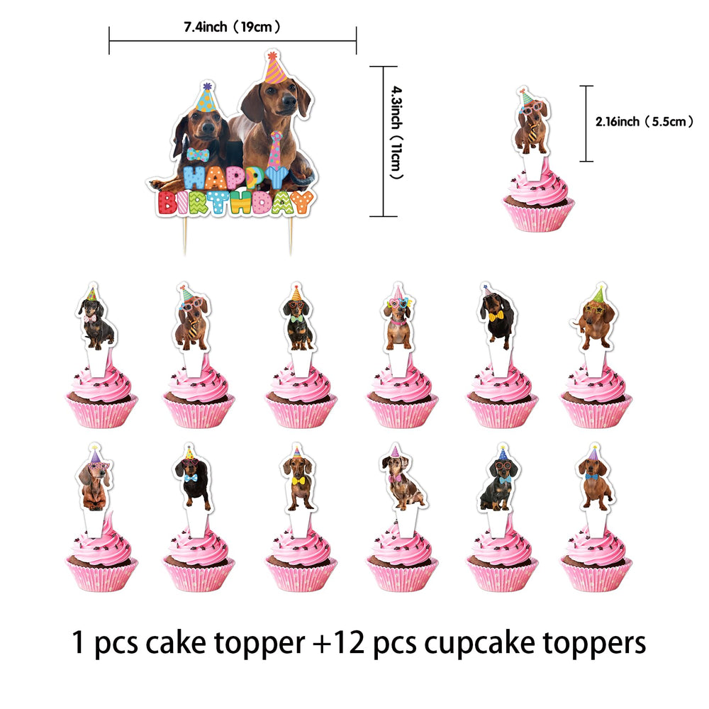 YXCMDCG pack de 12 cupcake toppers aportando cohesión temática