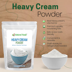 Z Natural Foods crema reconstituida en taza aporta cremosidad inmediata