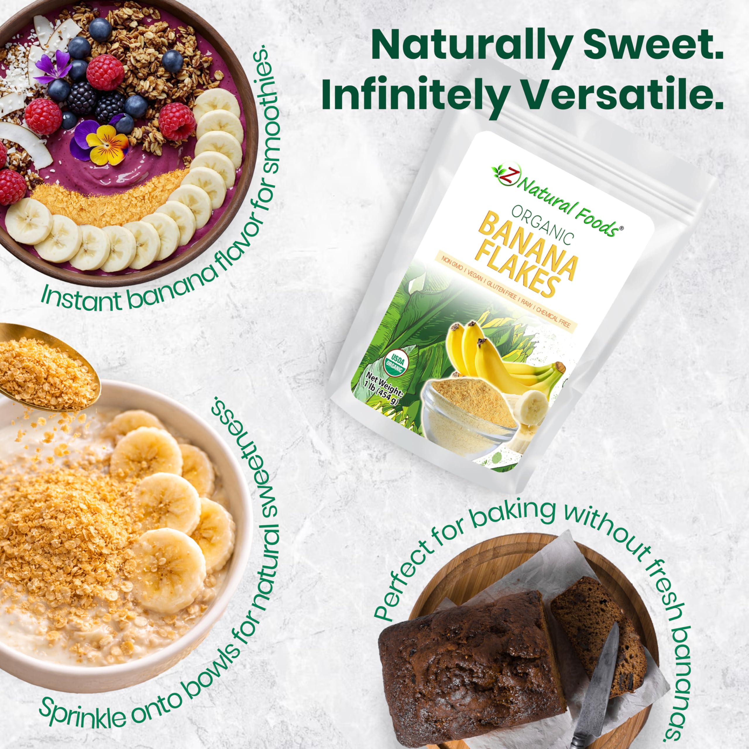 Z Natural Foods galletas horneadas con hojuelas incorporadas sabor real