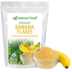 Z Natural Foods paquete frontal mostrando hojuelas y beneficios prácticos