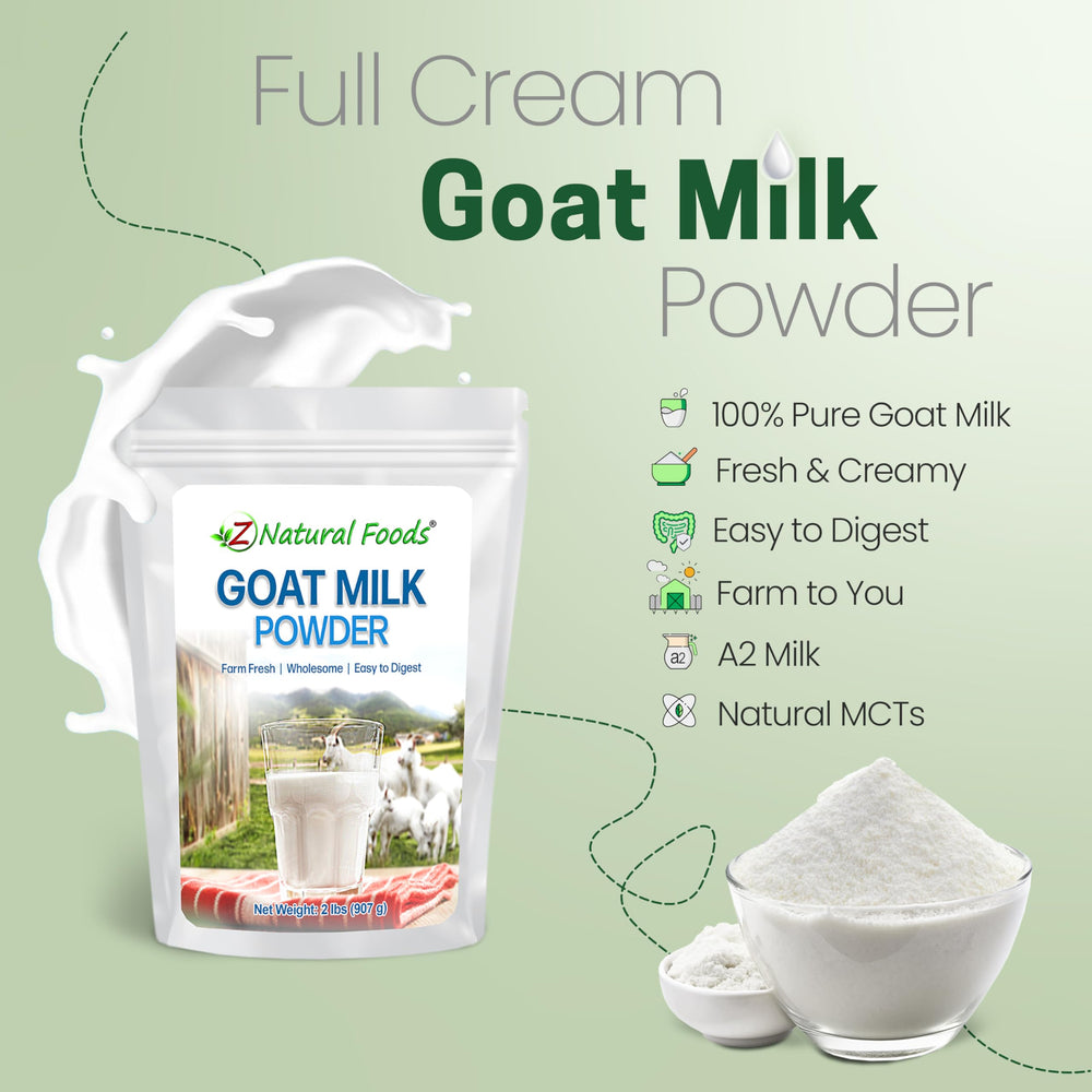 Z Natural Foods vaso con leche de cabra reconstituida listo para beber, sabor cremoso