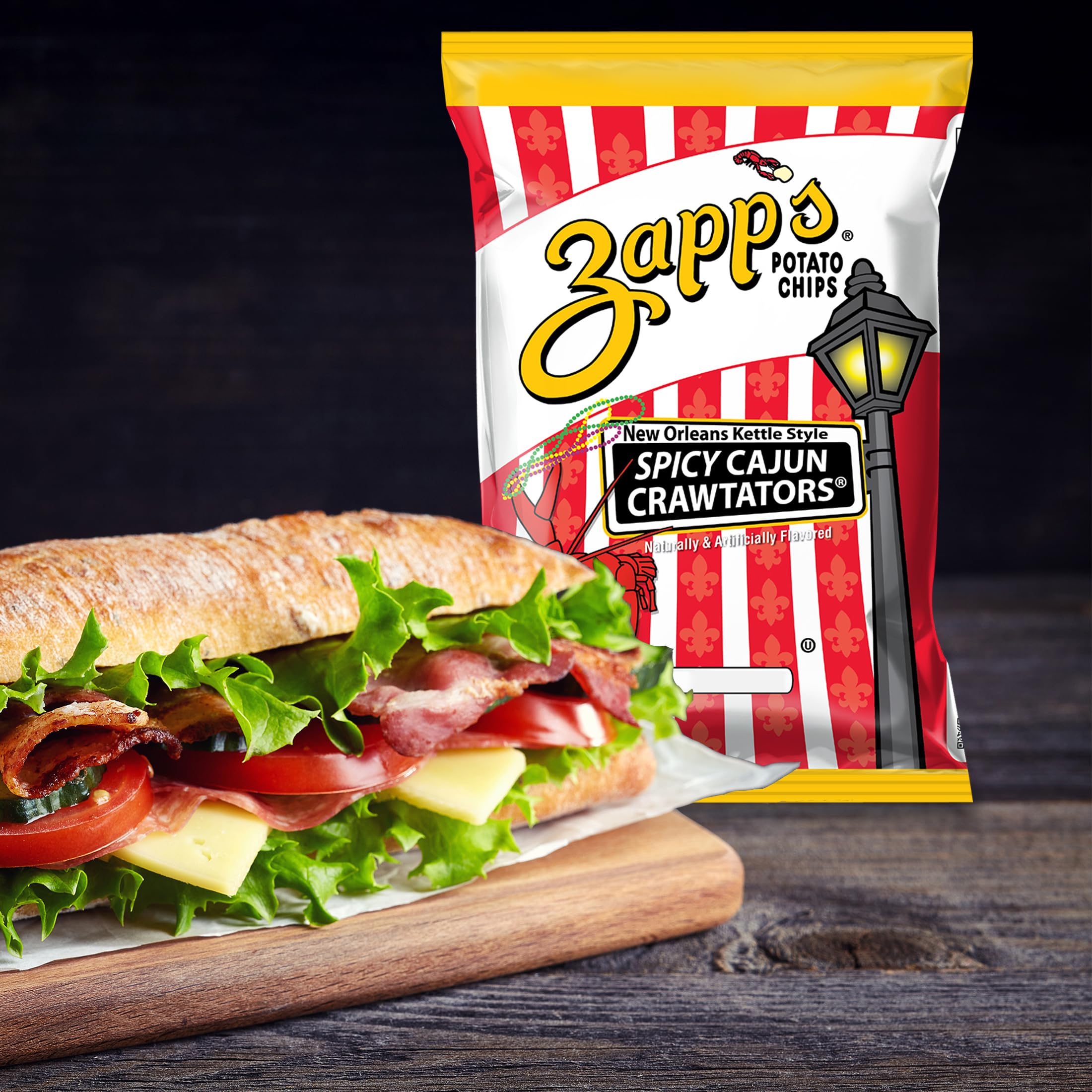 Zapp's etiqueta con ingredientes para verificar alérgenos