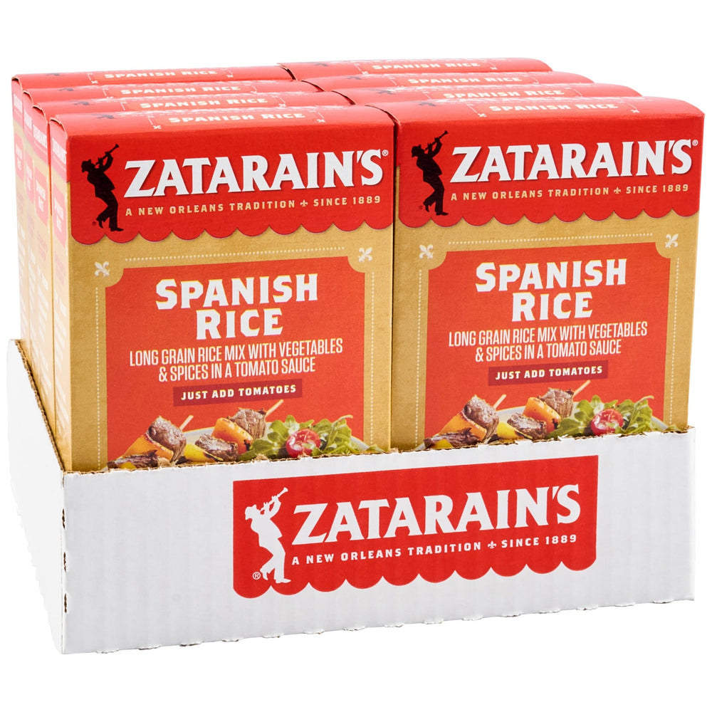 Zatarain's empaque frontal mostrando el producto y conveniencia