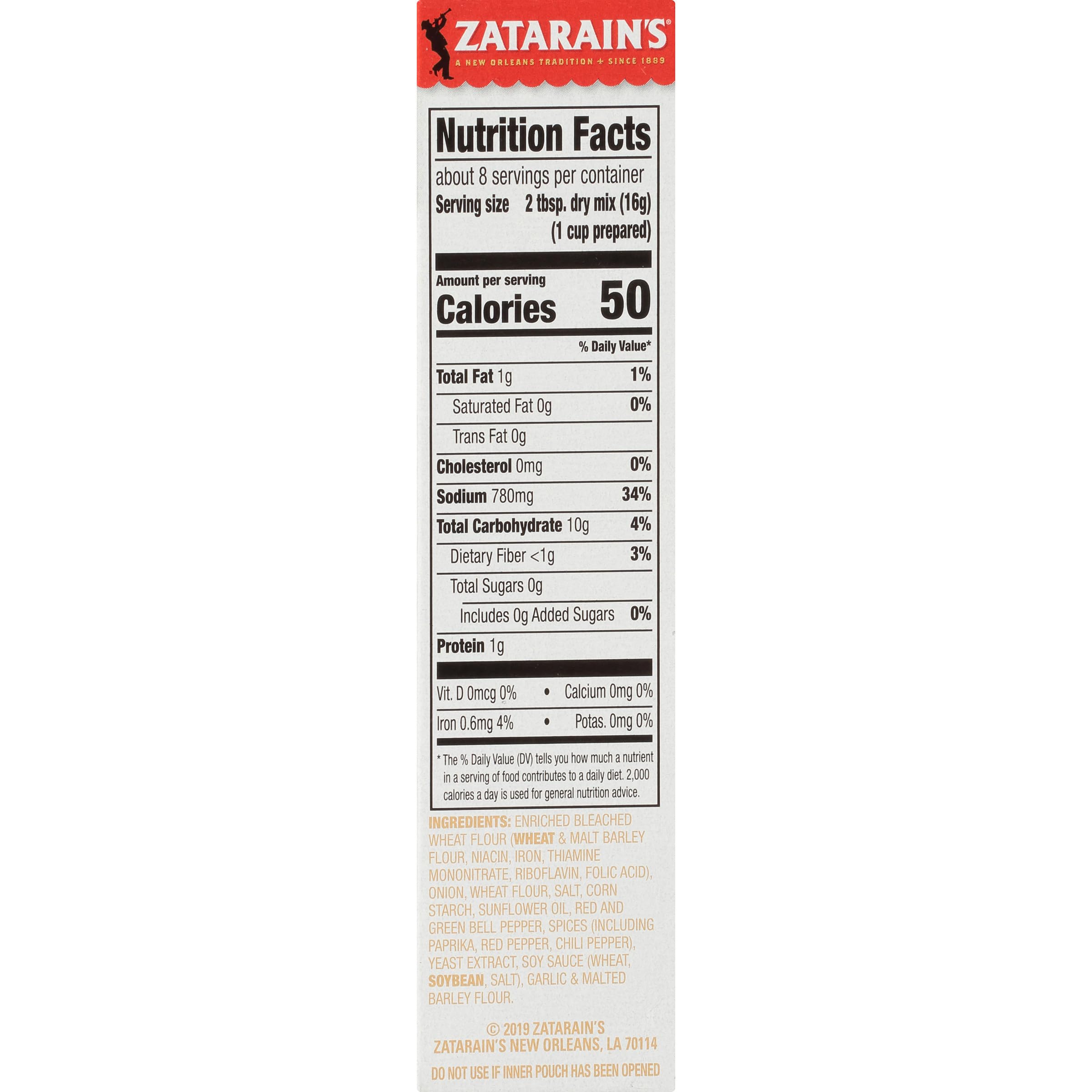 Zatarain's plato de gumbo en mesa familiar, listo para servir