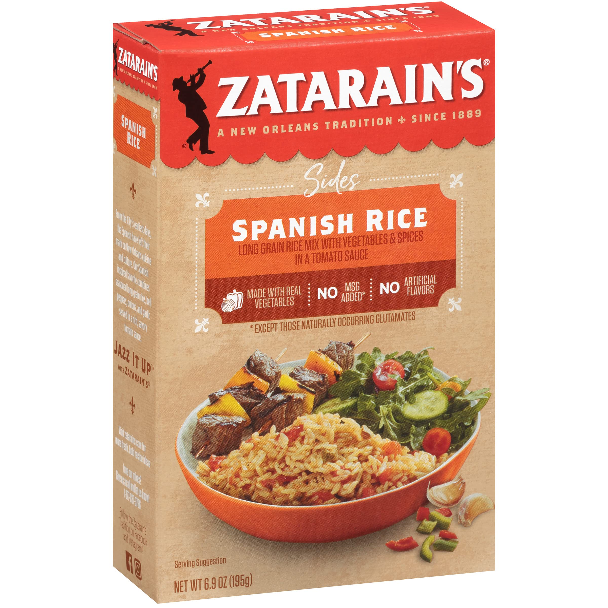 Zatarain's arroz cocido textura esponjosa listo para servir