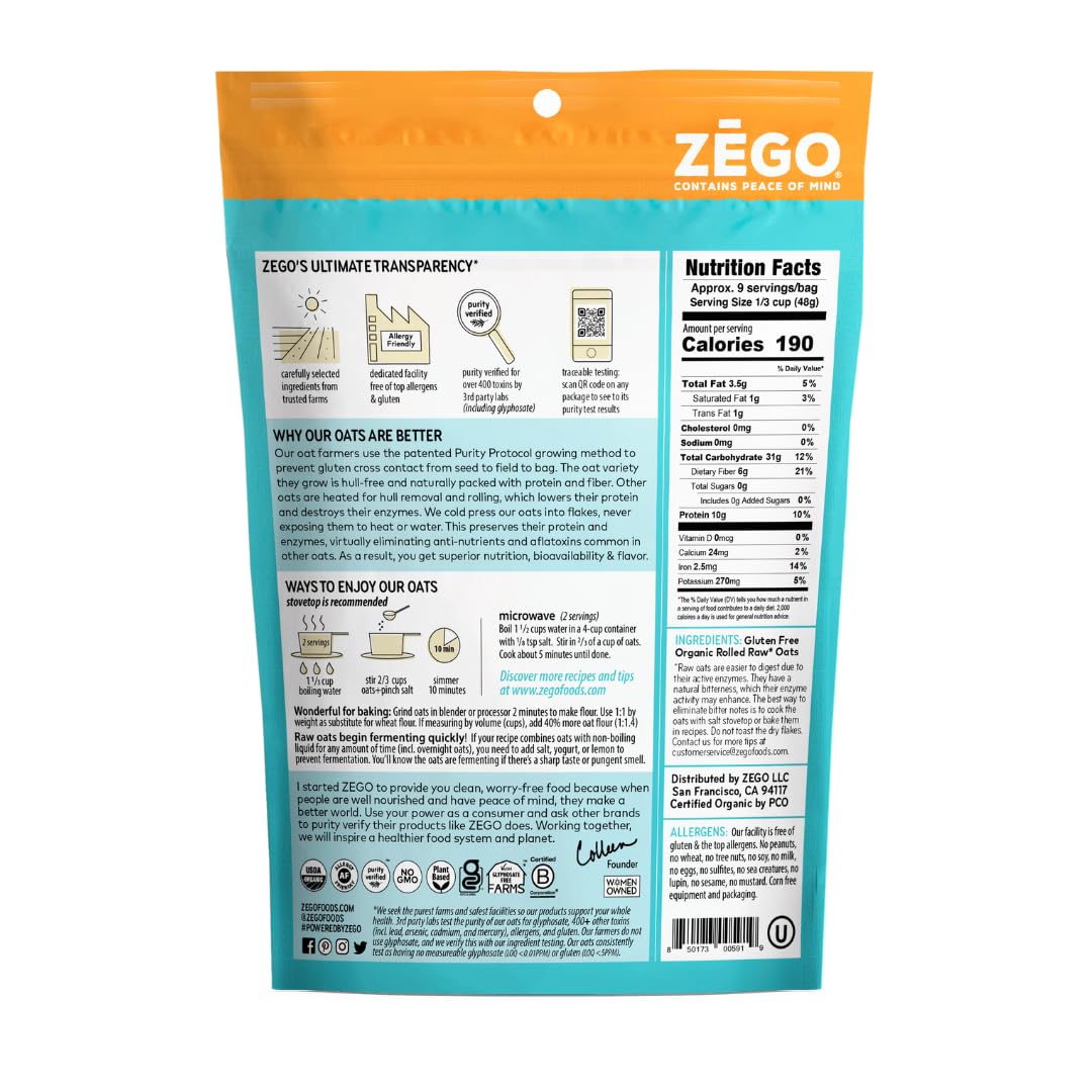 ZEGO código QR del empaque abierto, acceso a resultados de pruebas por lote