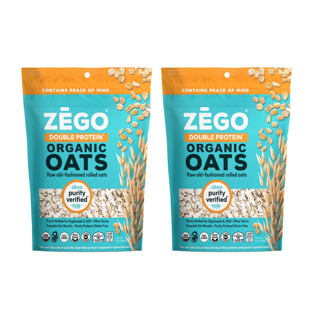 ZEGO frente del empaque mostrando doble proteína y certificaciones, claridad y confianza