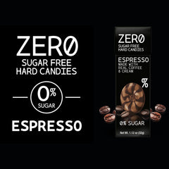 ZERO CANDIES detalle superficie del caramelo con brillo y textura de larga duración
