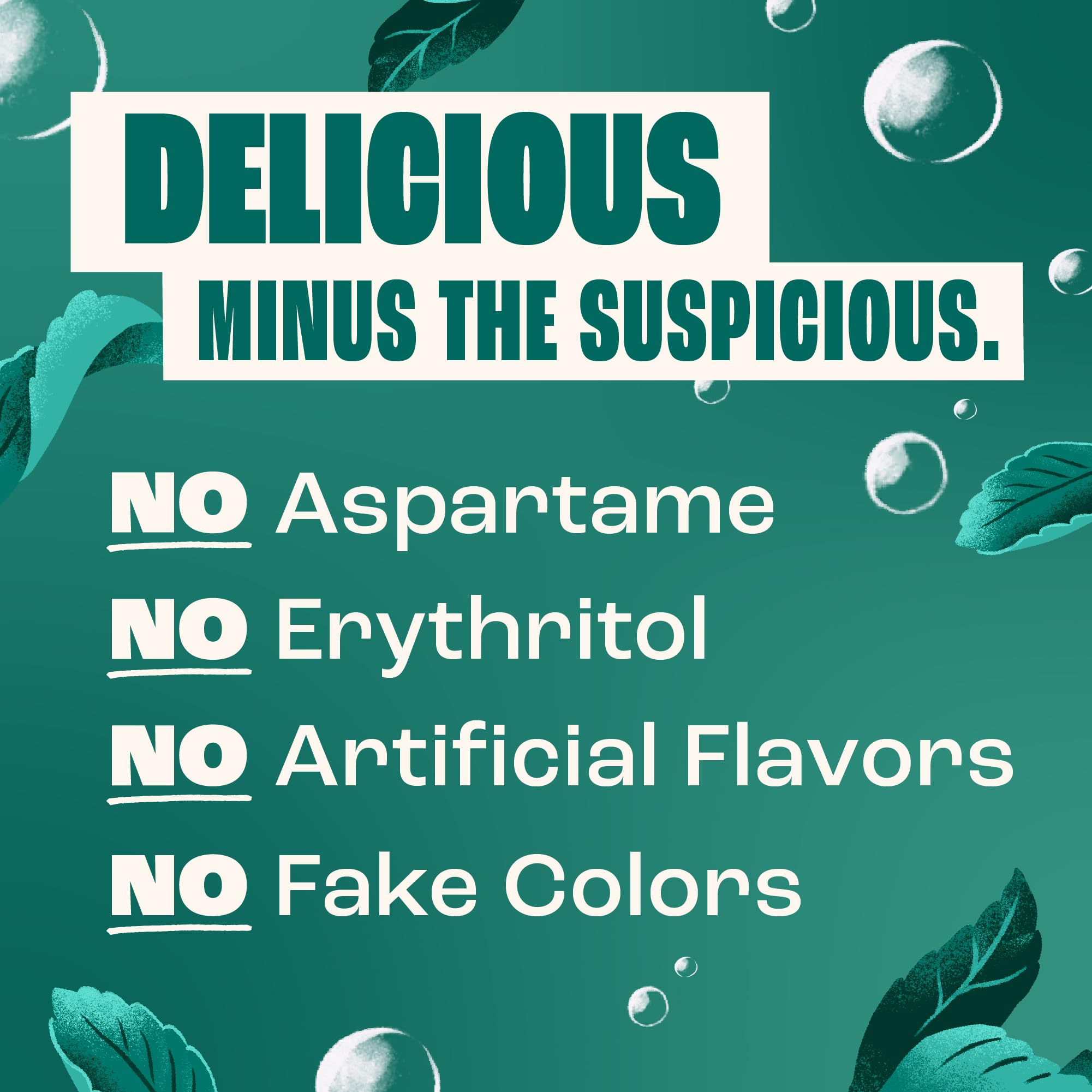 Primer plano de etiquetas Zevia que muestra los seis sabores disponibles