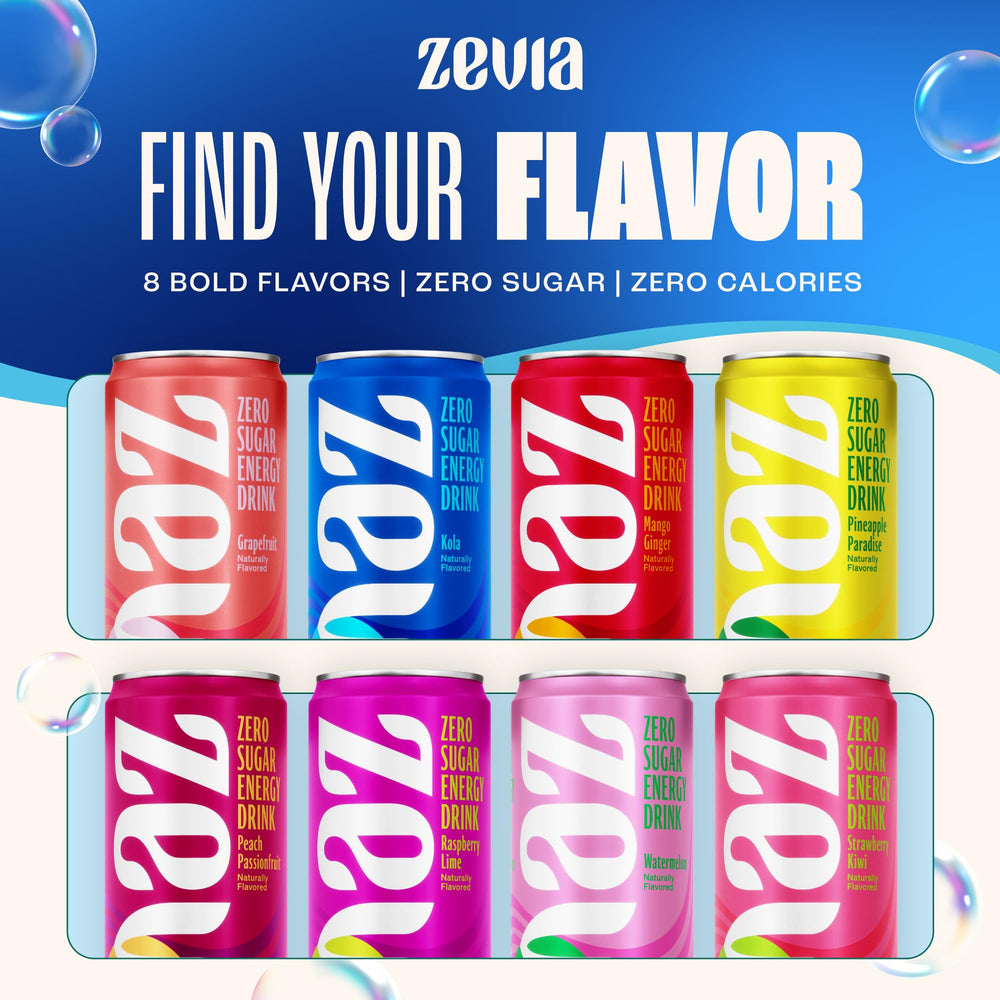 Paquete de 12 latas Zevia Kola Energy, ideal para hogar y reuniones
