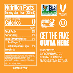 Zevia etiqueta detalle con ingredientes simples y transparencia nutricional