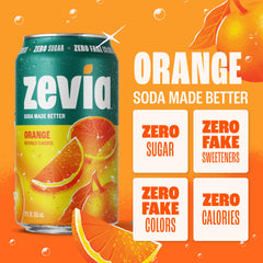 Zevia paquete de 24 latas ideal para almacenamiento y compartir