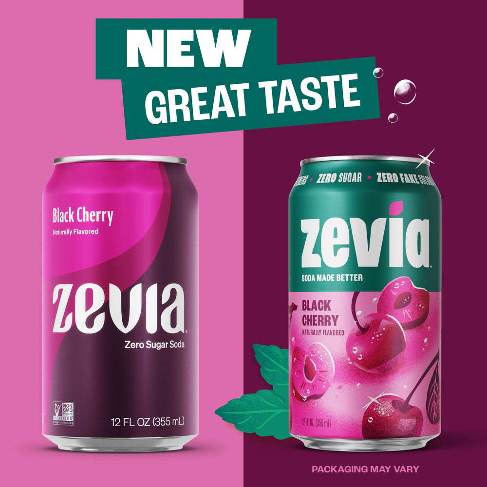 Zevia pack de latas apiladas listo para despensa, ahorro y conveniencia