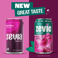 Zevia pack de latas apiladas listo para despensa, ahorro y conveniencia