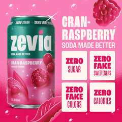 Zevia primer plano burbujas que muestra carbonatación y frescura