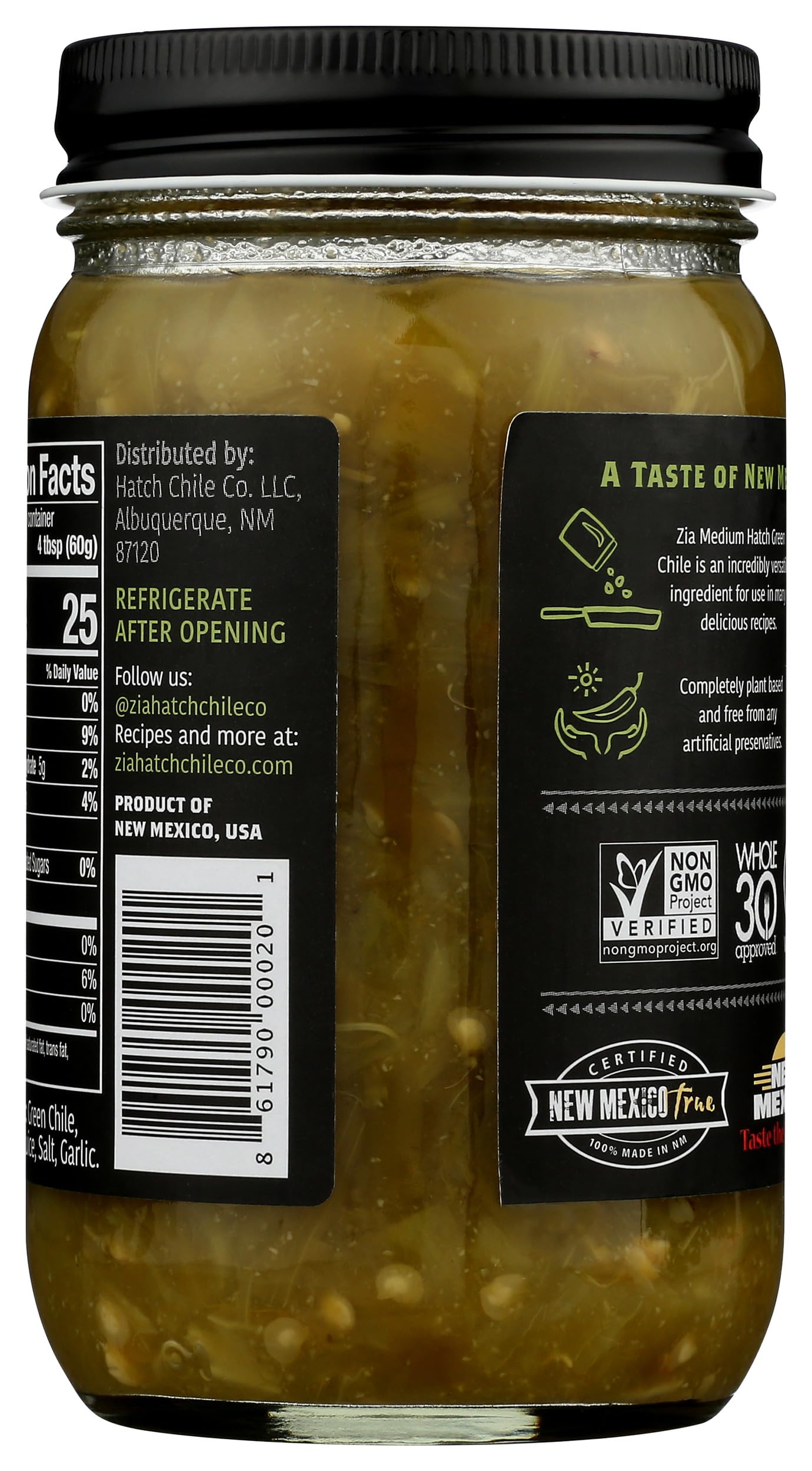 Zia Hatch Chile Company chiles en sartén mostrando versatilidad de cocción