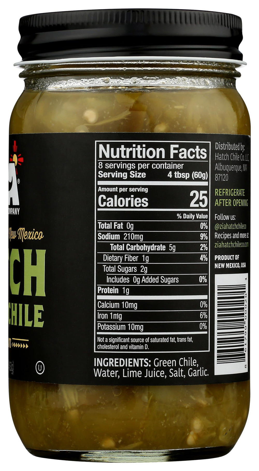 Zia Hatch Chile Company textura cercana que revela trozos tiernos y ahumados