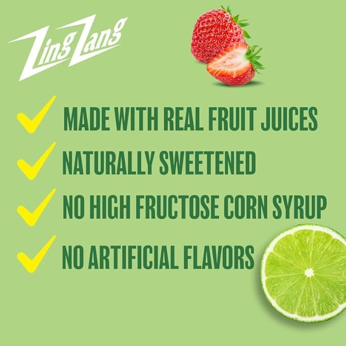 Comparación de tamaño Zing Zang con objeto cotidiano mostrando volumen de 32 fl oz