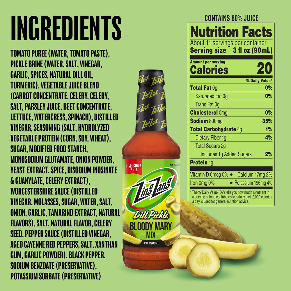 Zing Zang detalle de etiqueta con ingredientes claros y beneficios naturales