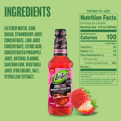 Zing Zang bebida servida en copa de margarita que resalta sabor frutal refrescante