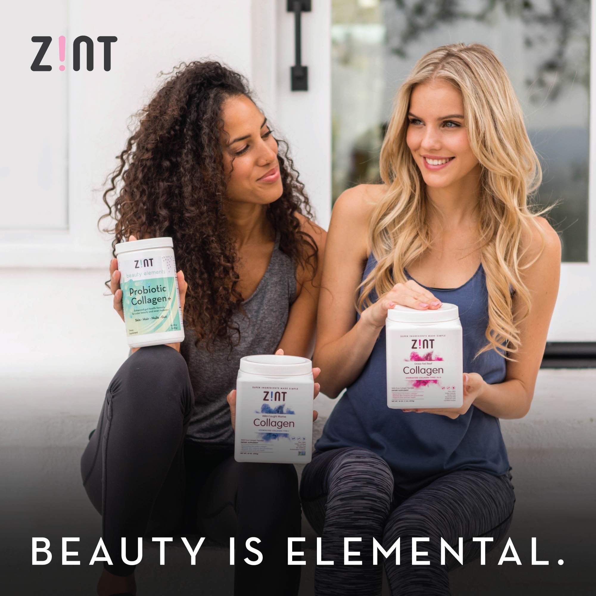 Zint etiqueta con certificación keto y origen del producto visible