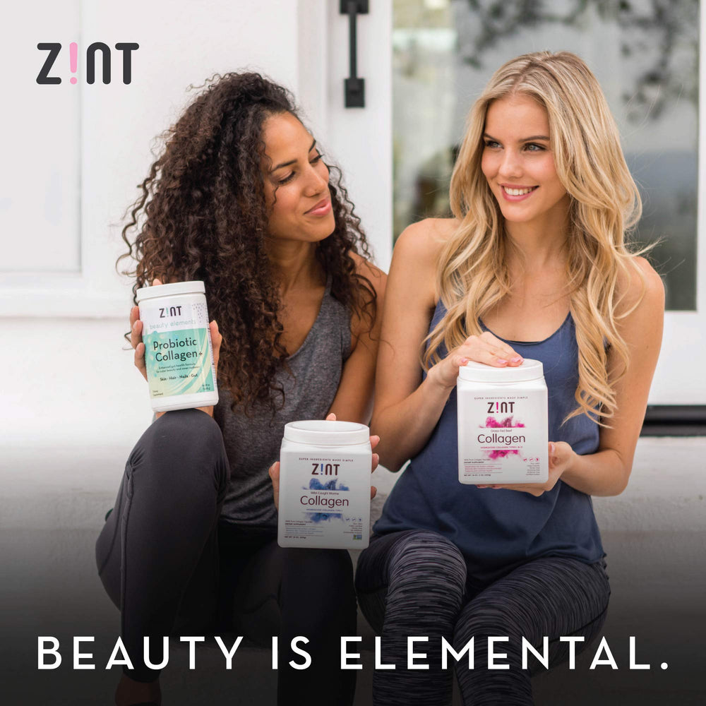 Zint etiqueta con certificación keto y origen del producto visible