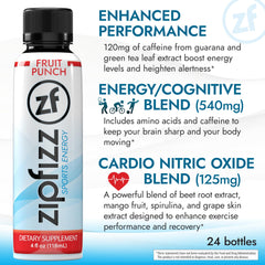 Persona bebiendo Zipfizz Fruit Punch antes de entrenar para energía y concentración