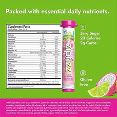 Zipfizz sobre abierto con polvo efervescente listo para mezclar y energizar
