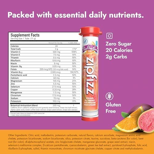 Zipfizz sobre abierto con polvo visible, mezcla rápida y sin azúcar