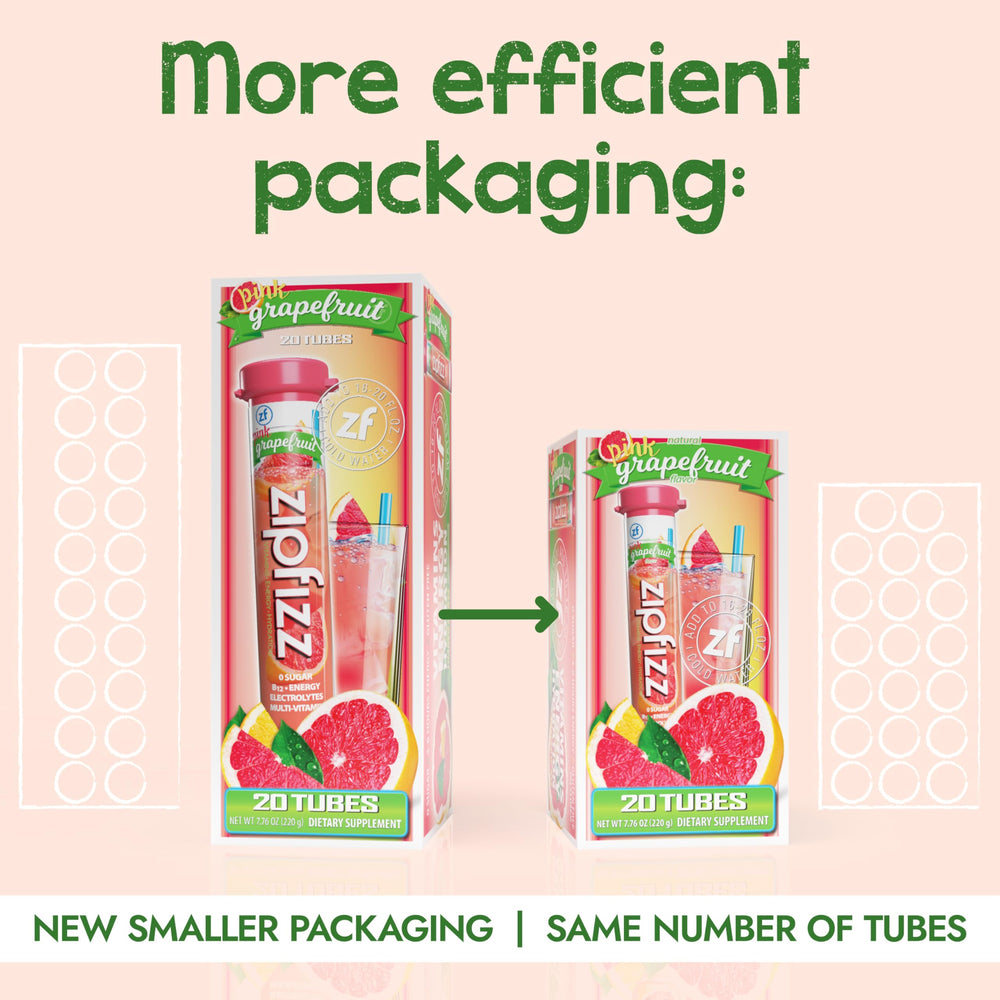 Zipfizz sobre individual abierto con polvo y beneficio preparación rápida