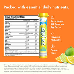 Zipfizz sobre individual Citrus abierto listo para mezclar y fácil transporte