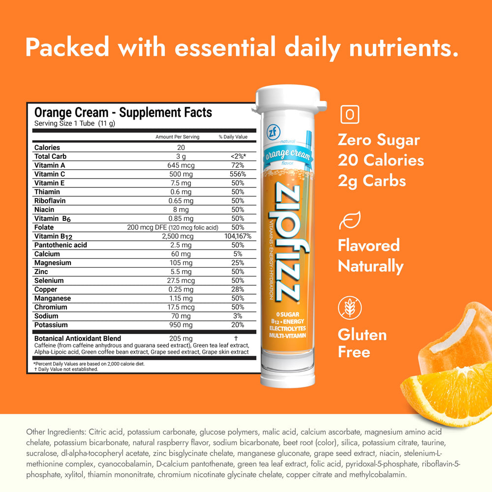 Zipfizz sobre disuelto en agua fría demostrando preparación rápida