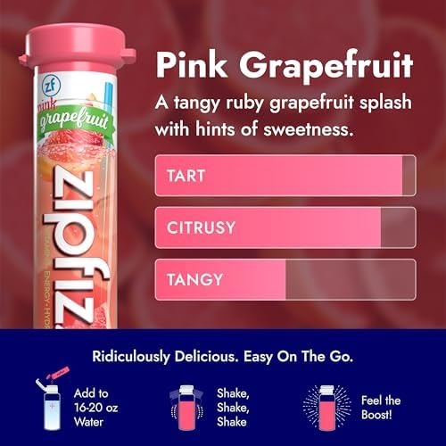 Zipfizz sobres dentro de una mochila mostrando portabilidad para viajes