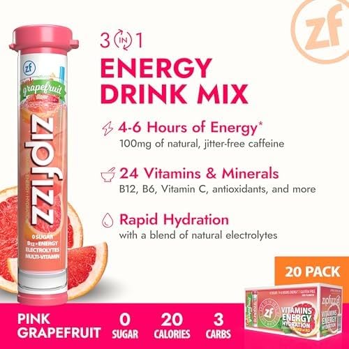 Zipfizz bebida efervescente en vaso mostrando hidratación refrescante