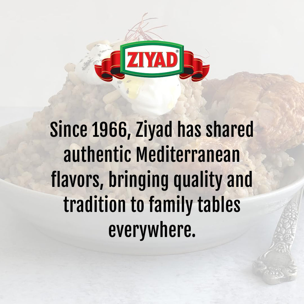 Ziyad textura de freekeh tostado en primer plano, resalta sabor ahumado