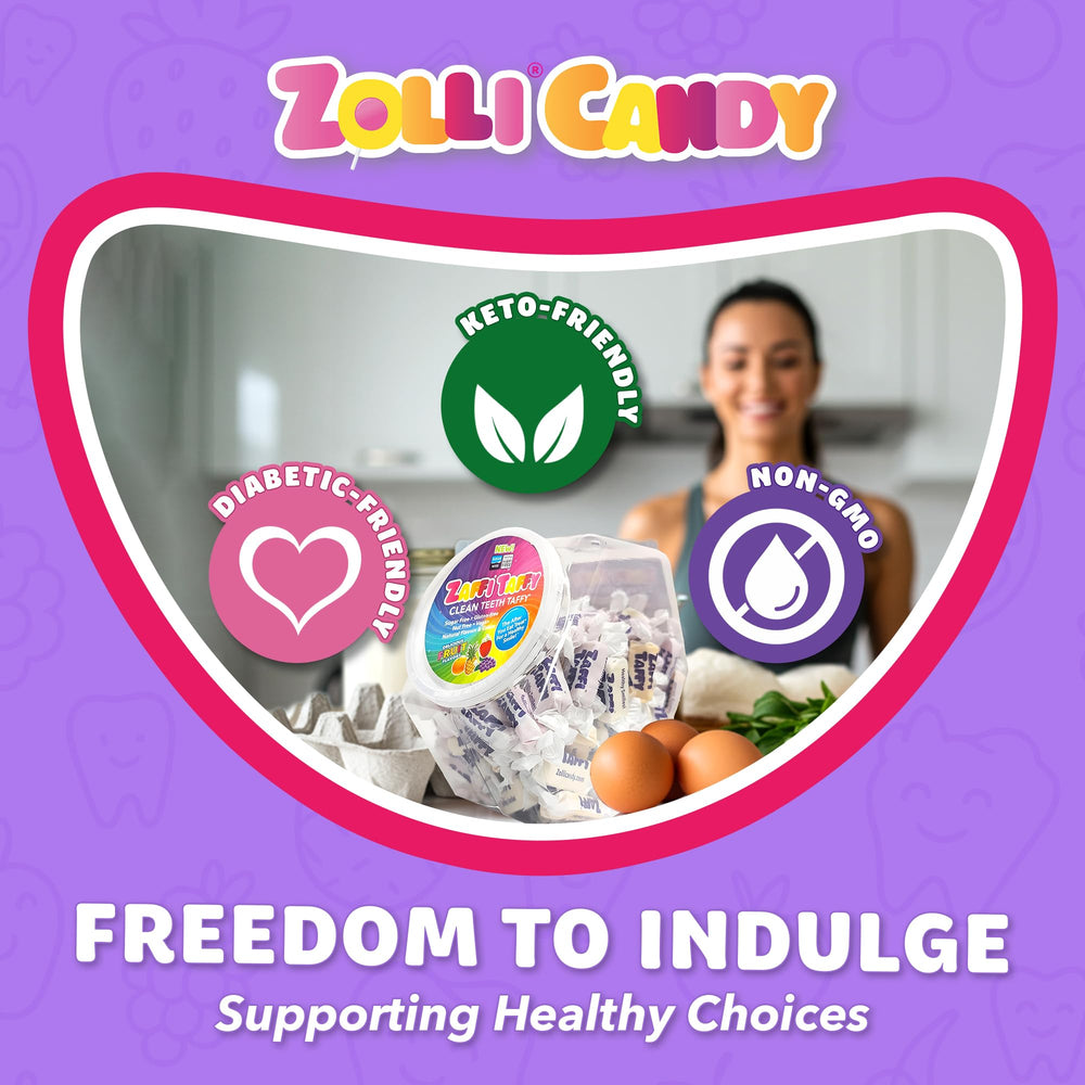 Zollipops familia disfrutando caramelos como alternativa sin azúcares