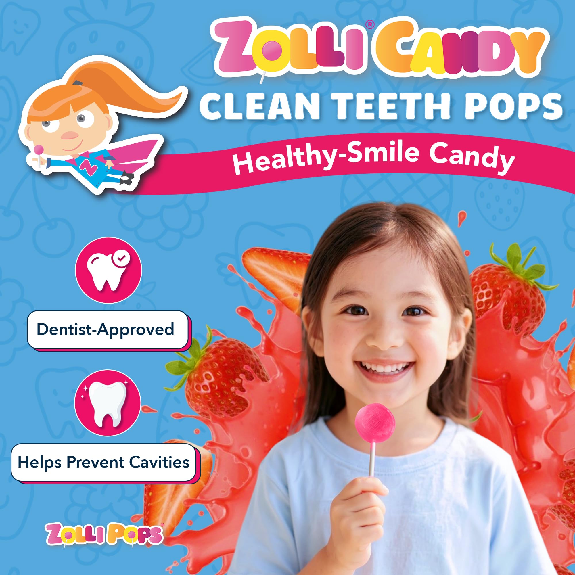Zollipops envoltorio individual higiénico, fácil para loncheras