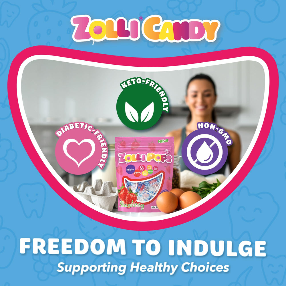 Zollipops etiqueta nutricional visible para verificar ingredientes y alérgenos