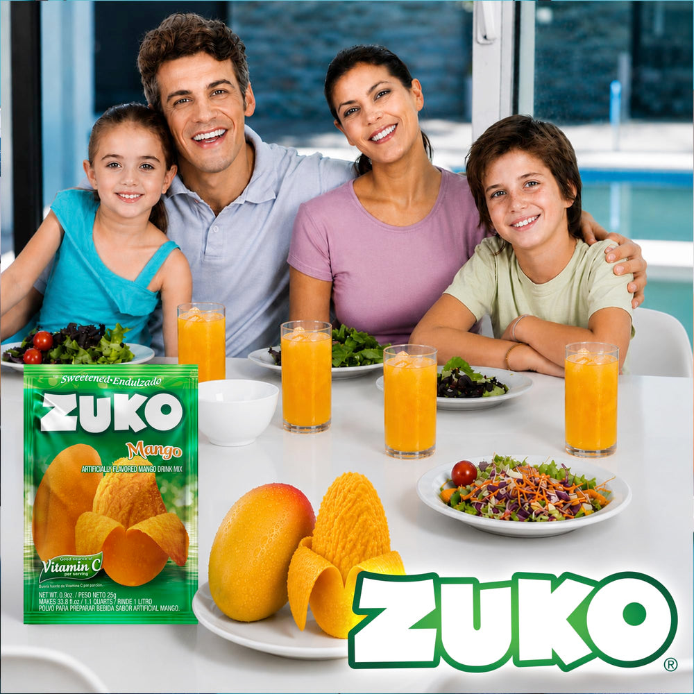 ZUKO comparación con botella para entender porción y tamaño