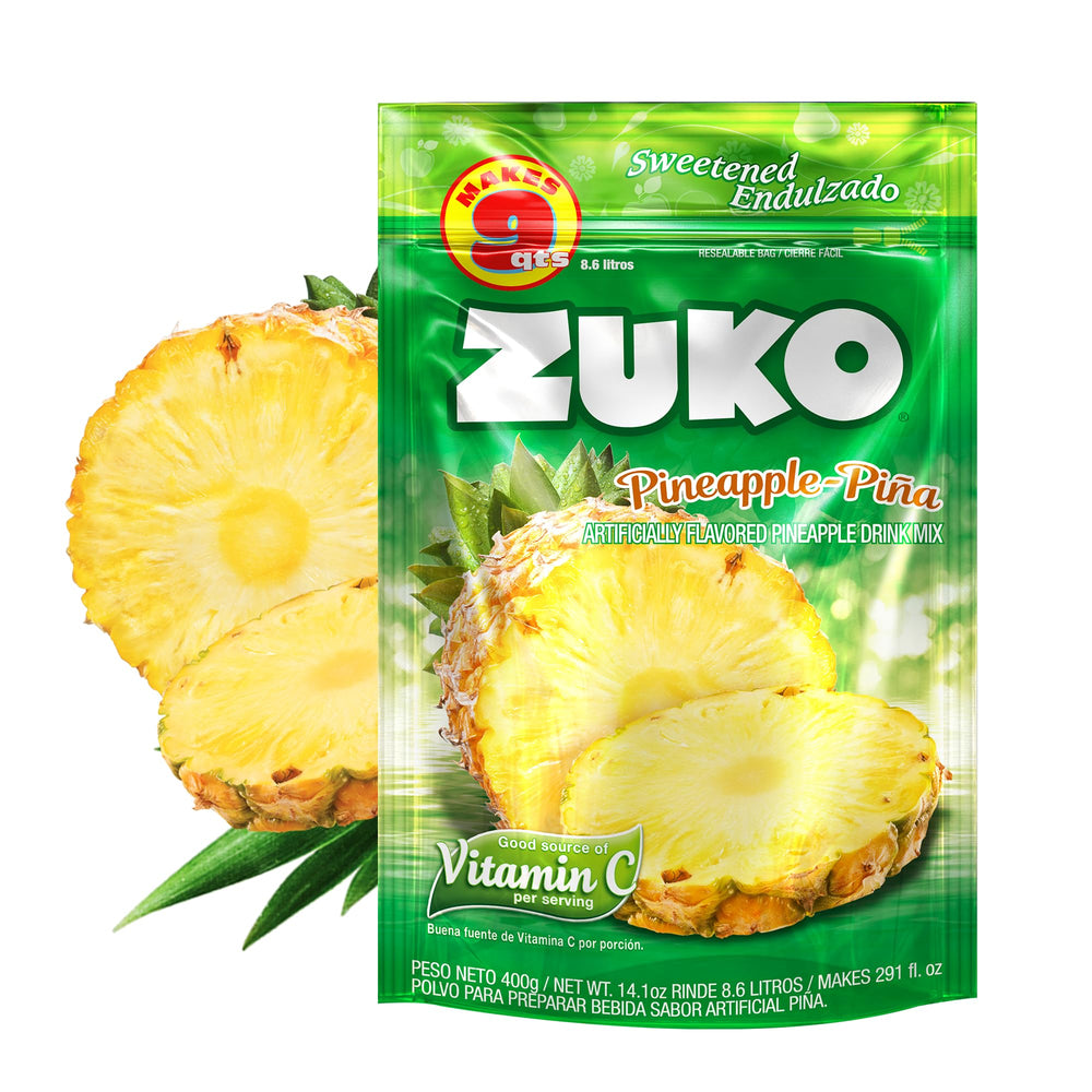 ZUKO jarra preparada con bebida de piña lista para servir refresca a invitados